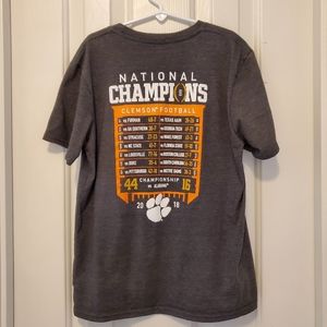 2018 National Championship Clemson Shirt- youth M